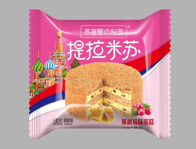 山东益锦食品提拉米苏包装设计