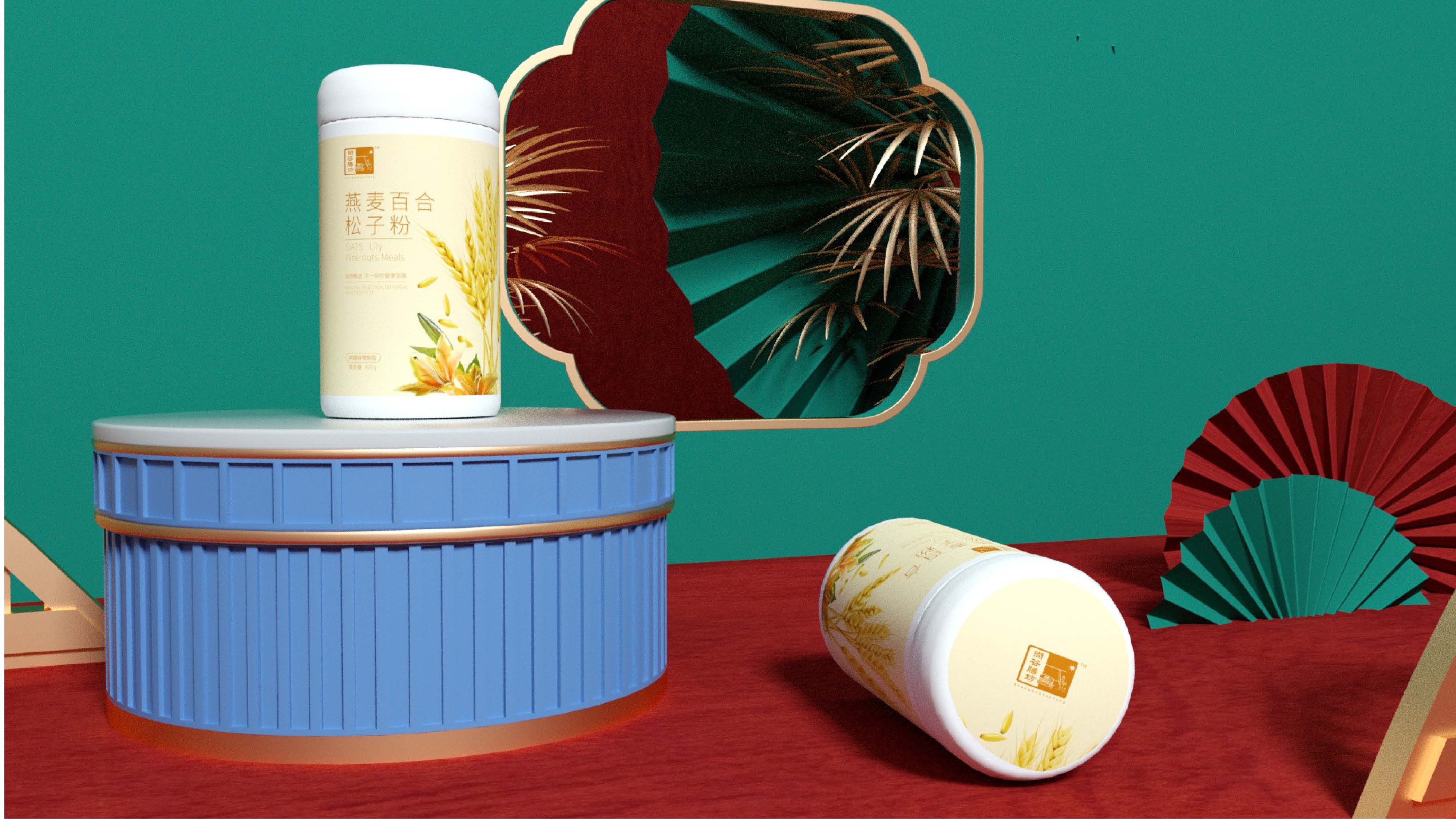 尚谷膳坊瓶贴设计