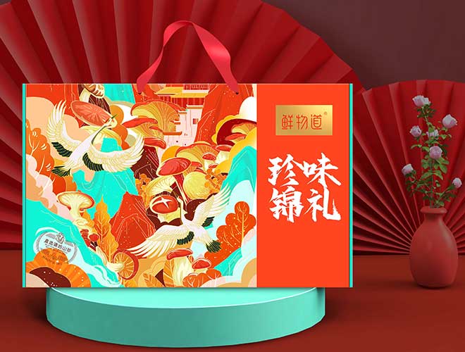菌菇包装设计｜国风印象，山珍好礼！