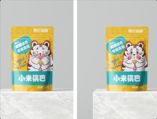 小米锅巴IP主题包装袋设计